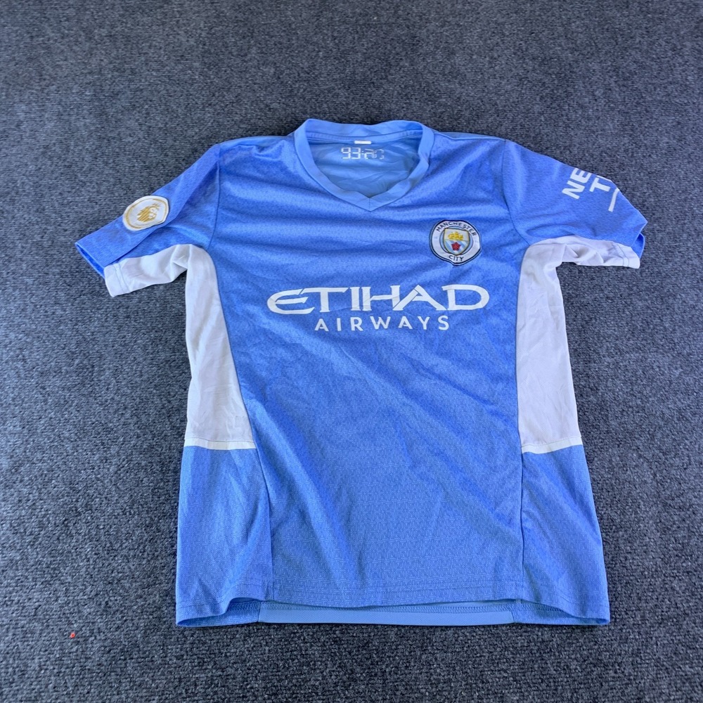 Unbranded Manchester City Home Jersey Mens M Blue Good 2021/22 Champions Shirt